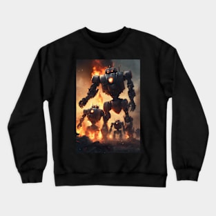 Robot Attack Crewneck Sweatshirt